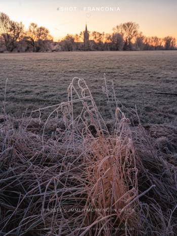 Frosty summer morning in Bruck