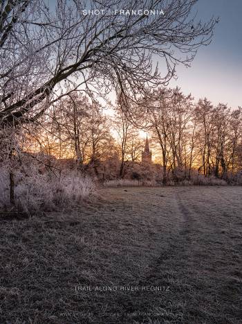 Trail along river Regnitz