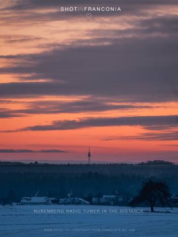 Nuremberg radio tower in the distance 