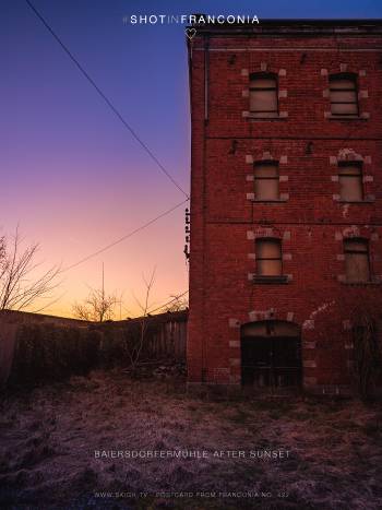 Baiersdorfermühle after sunset