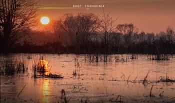 Frozen lake before sunset 2