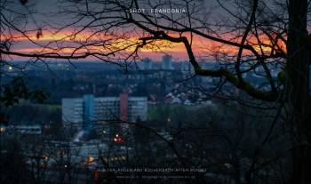 Alterlangen and Büchenbach after sunset