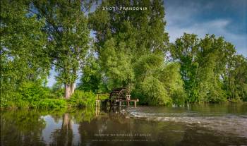 Regnitz waterwheel in Bruck