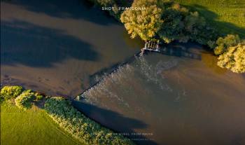 Regnitz water wheel from above