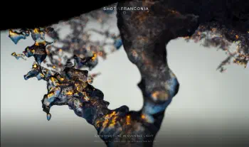 Ice structure in evening light