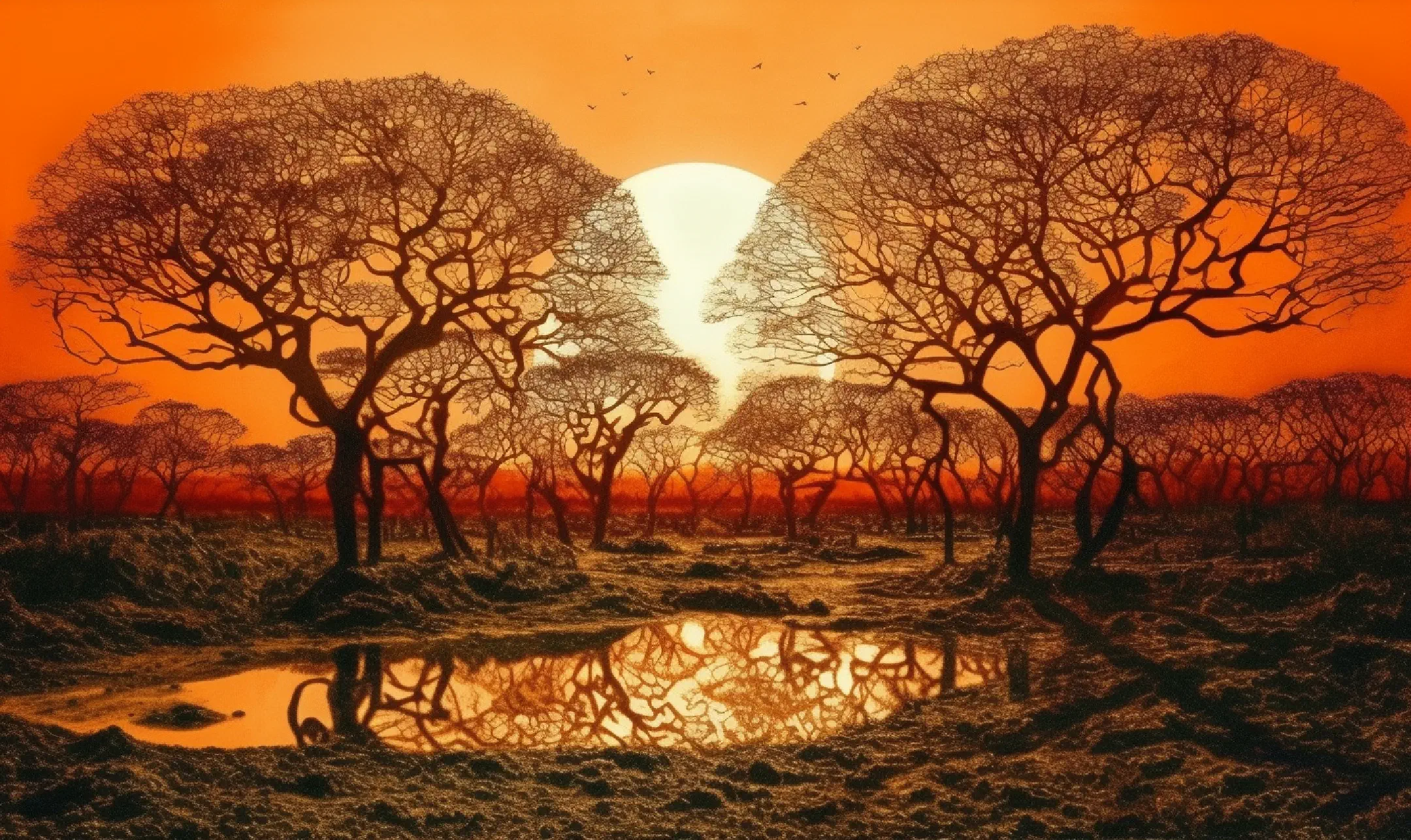 Winter sunset