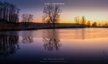 Half frozen reflections