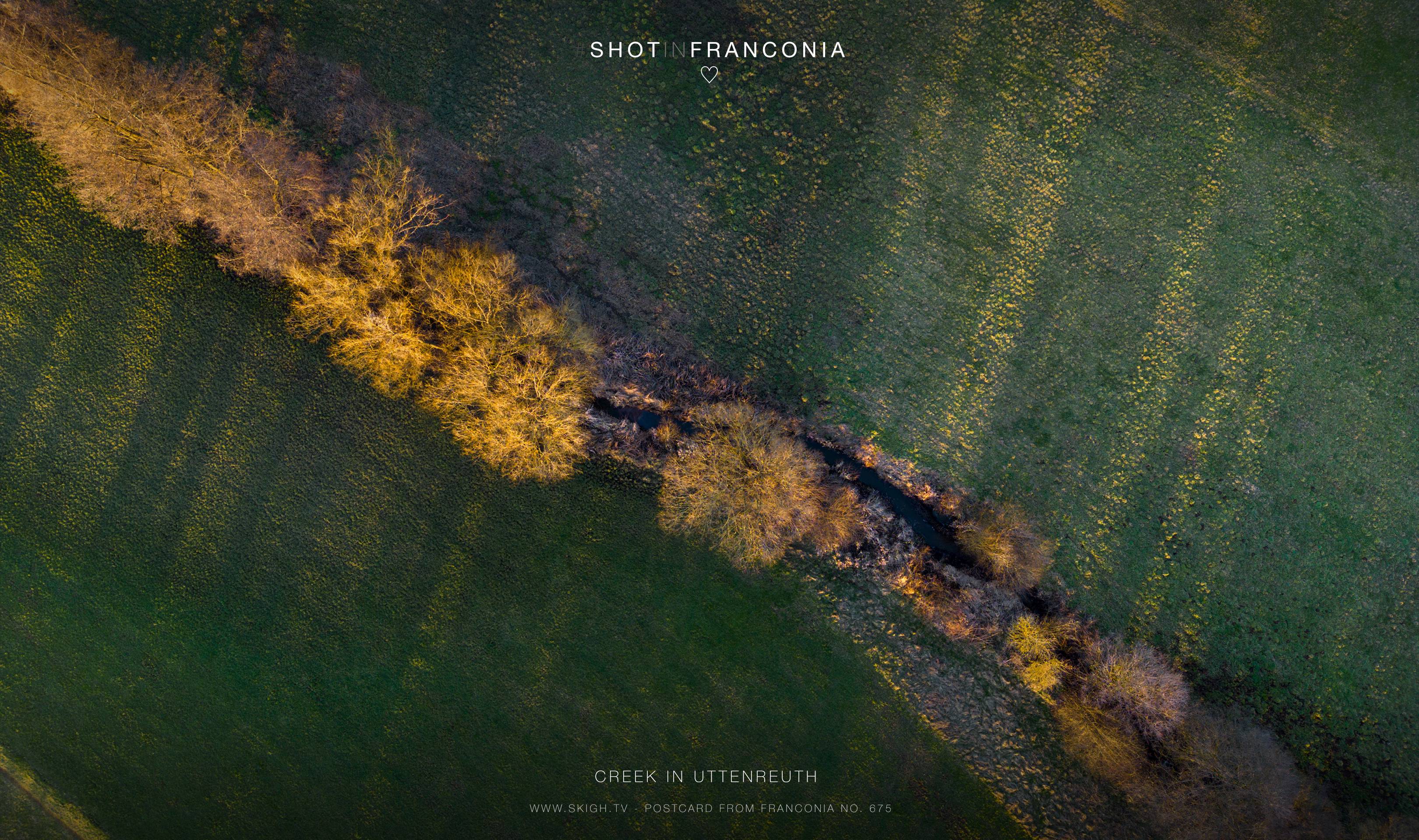 Creek in Uttenreuth | 1/60s * f1.7 * ISO 100 * 7mm - 6.7 mm f/1.7 - DJI Mini 3 pro Creek in Uttenreuth