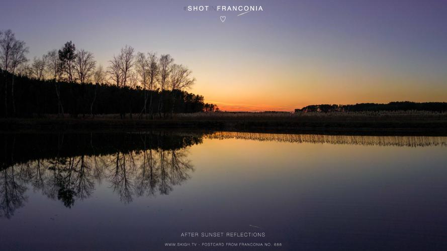 My view of the real world: 'After sunset reflections'
