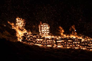 Bonfires in Pottenstein