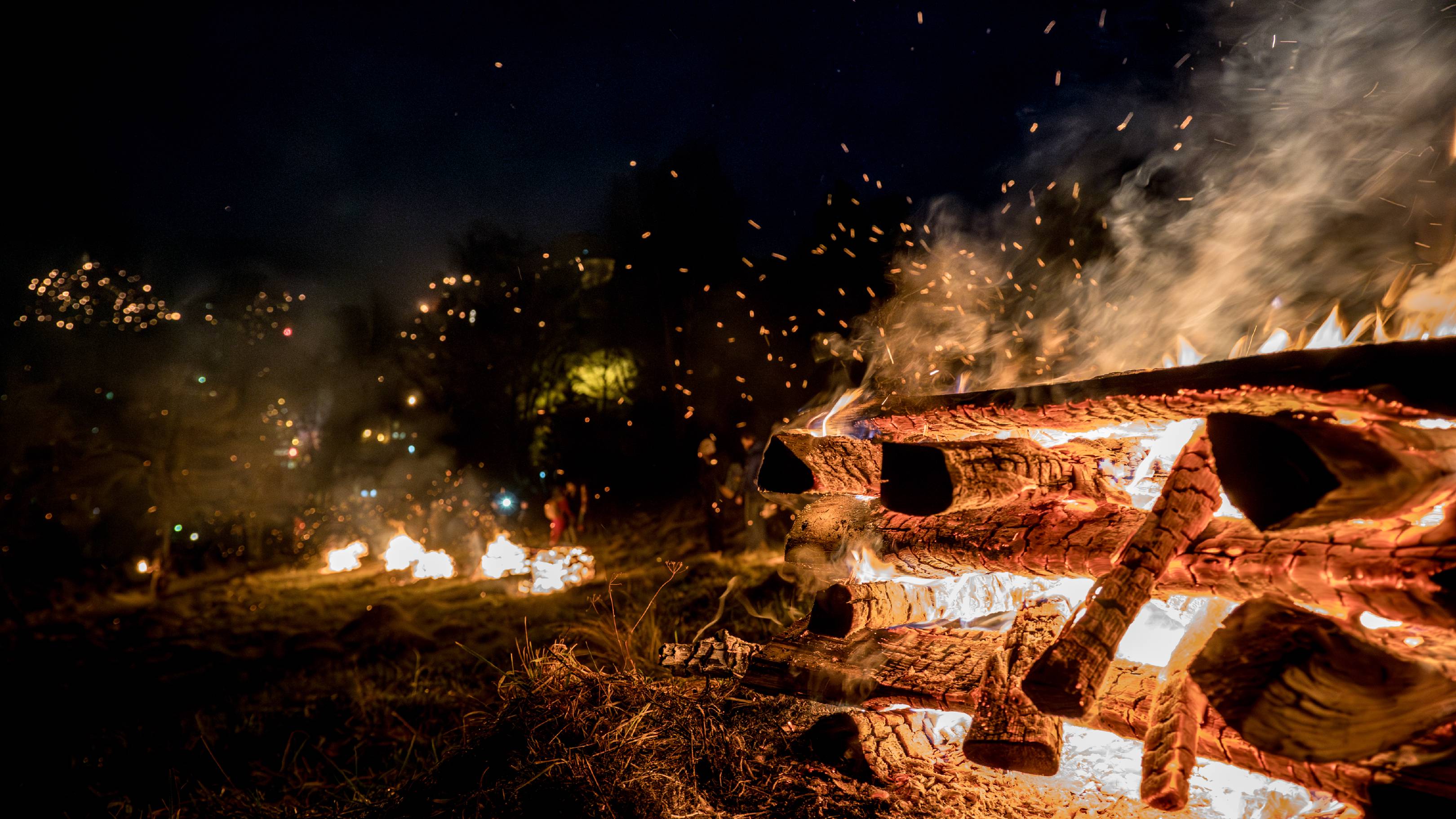 Bonfires in Pottenstein