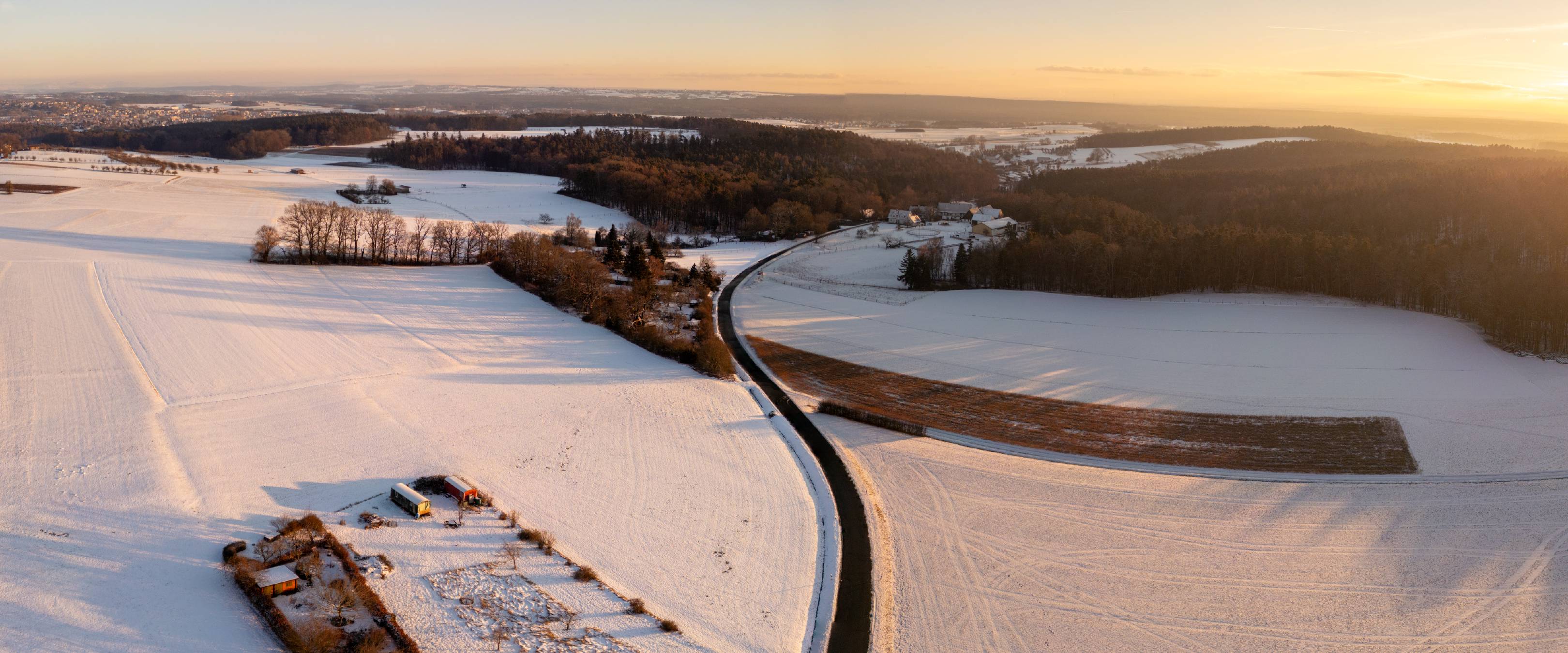 Wellucken covered with snow
