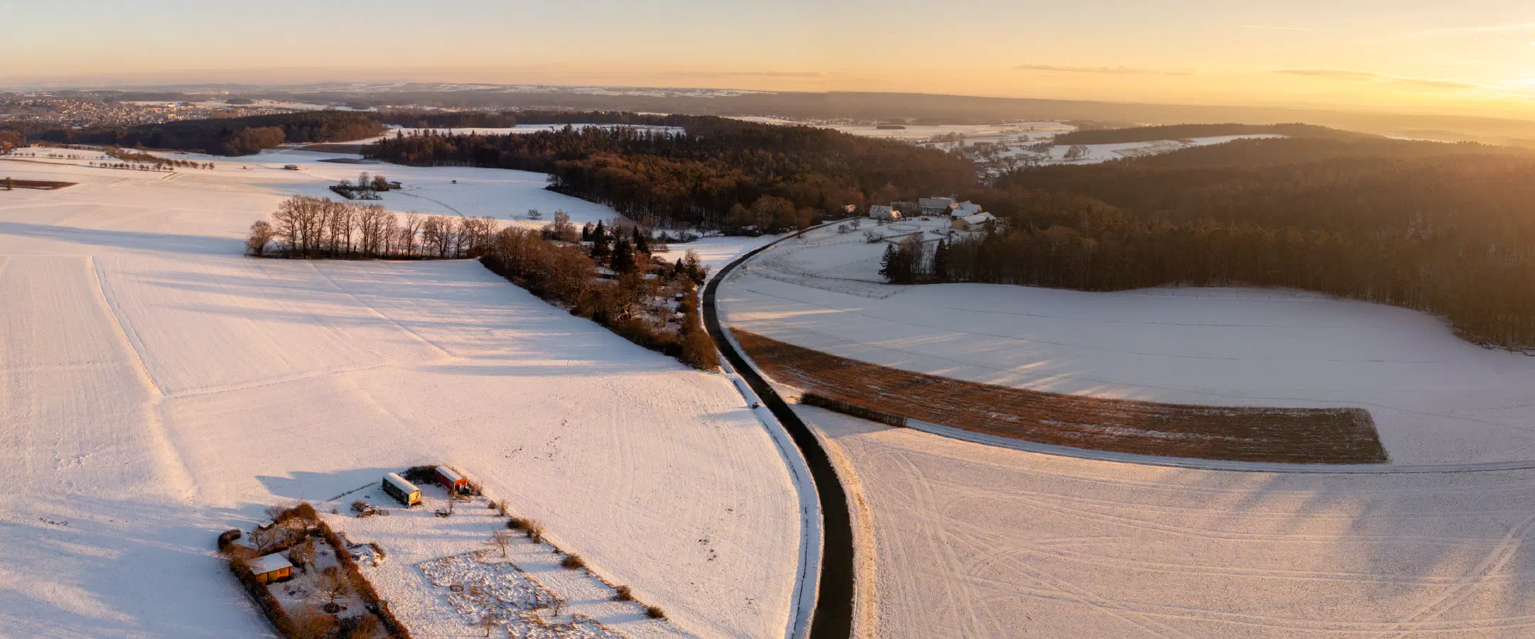 Wellucken covered with snow