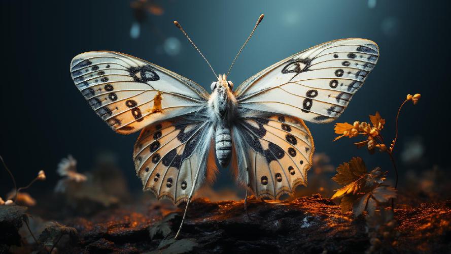 Midjourney's artificial take on: 'Marbled White'