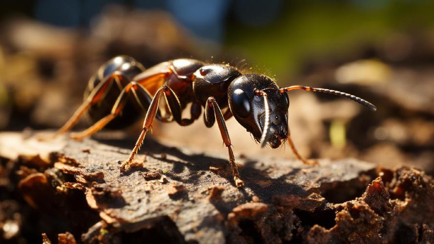 Midjourney's artificial take on: 'Black garden ant'