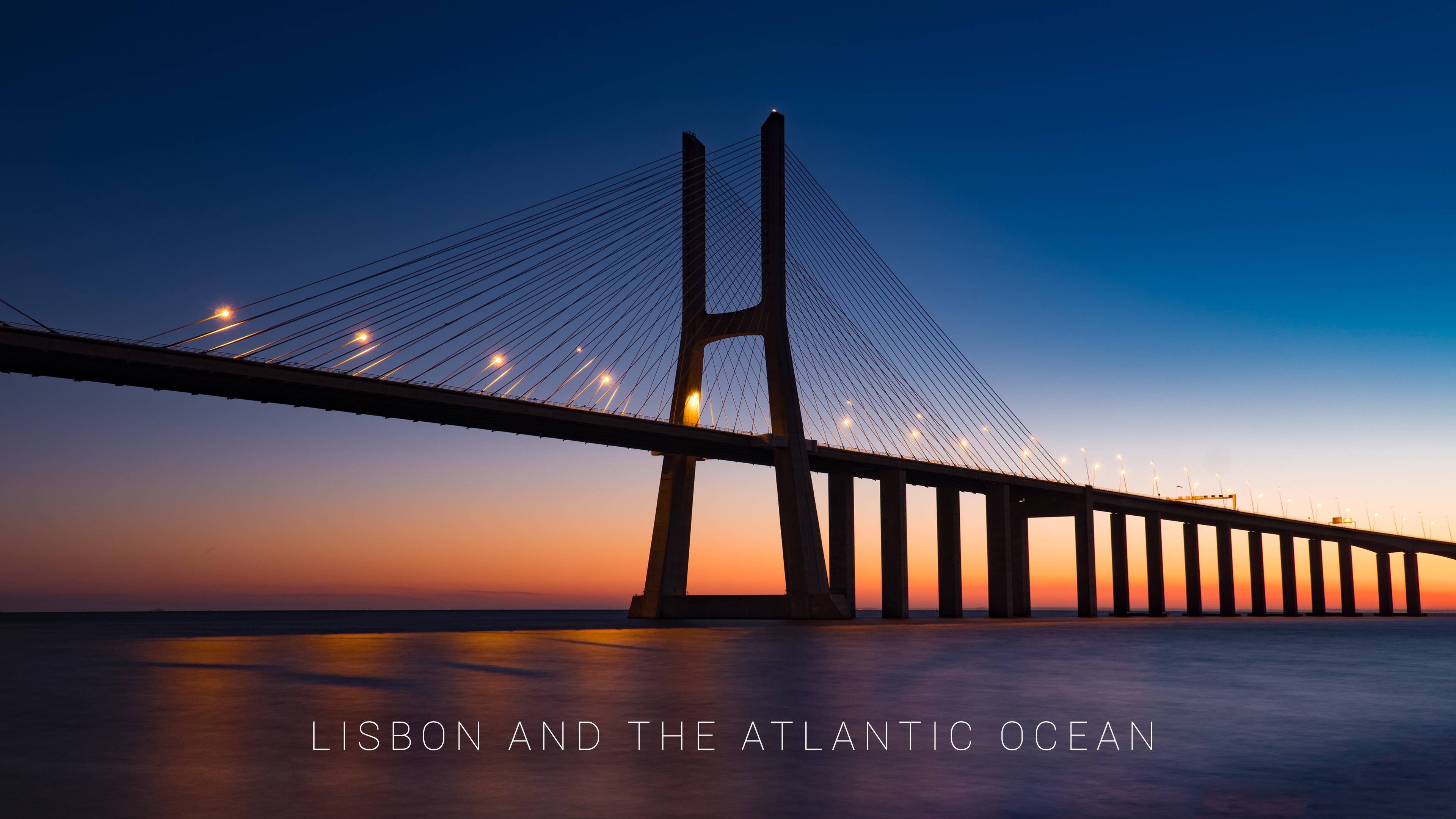 Lisbon and the Atlantic Ocean 4K