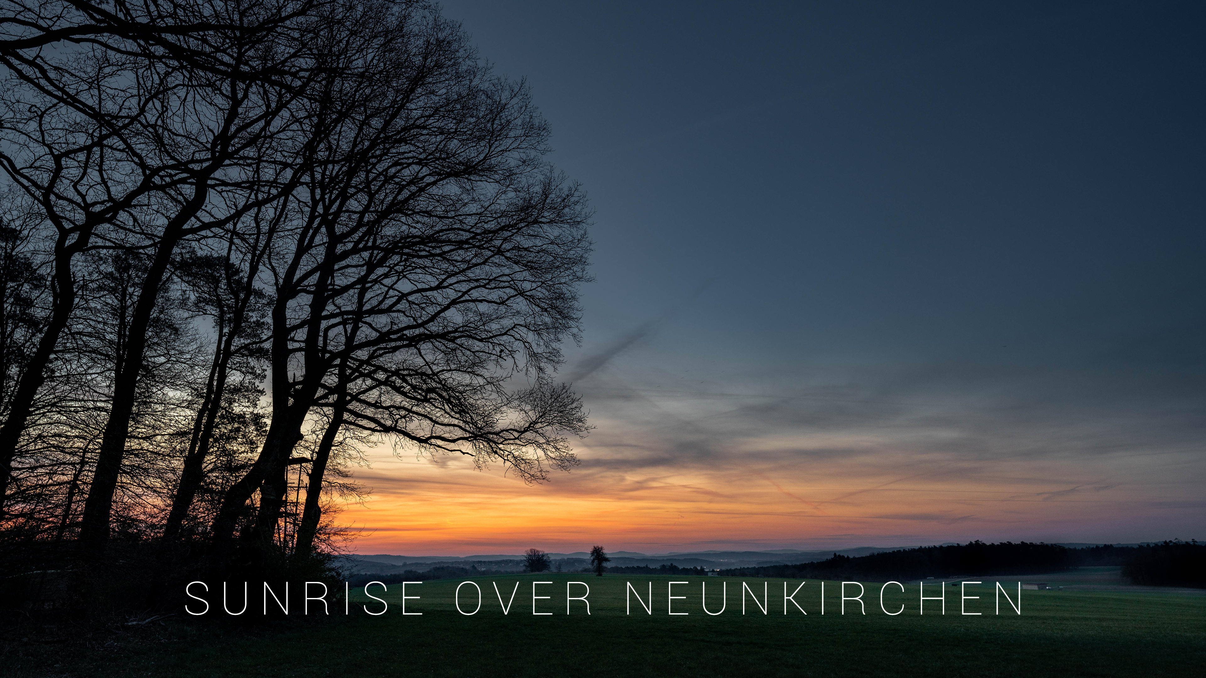 Sunrise over Neunkirchen and Hetzles 4K Timelapse