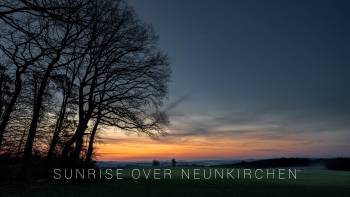 Sunrise over Neunkirchen and Hetzles